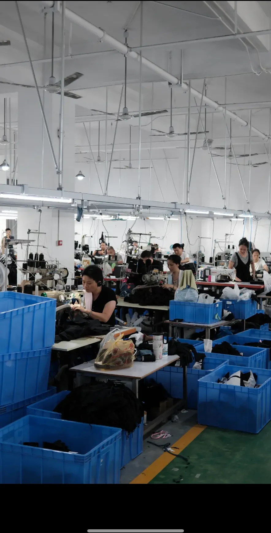 Active factory floor showing production capacity